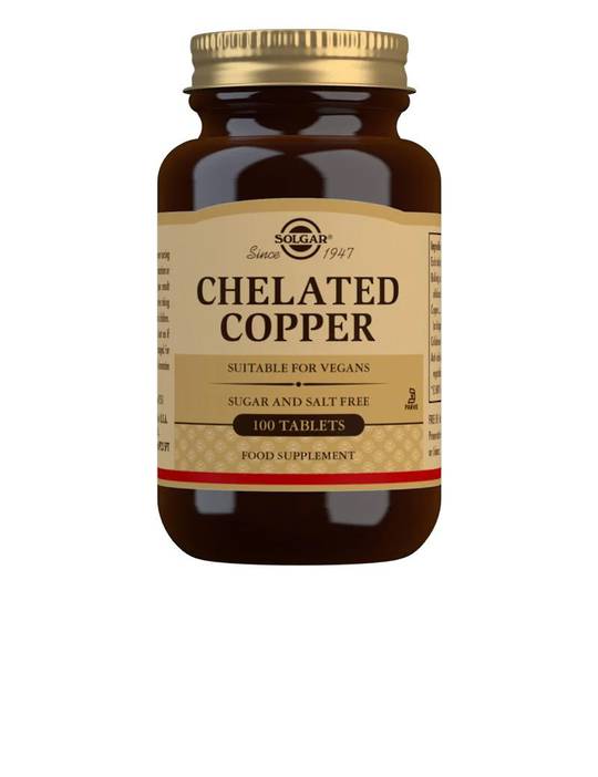 Solgar Chelated Copper 2.5mg 100 Tablets